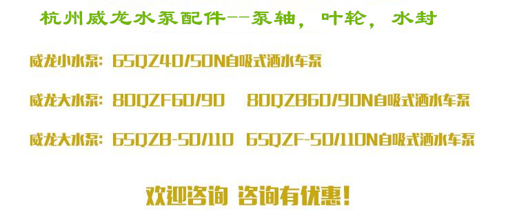 杭州威龙40/50/60/90/110水泵泵轴配件|价格|图片